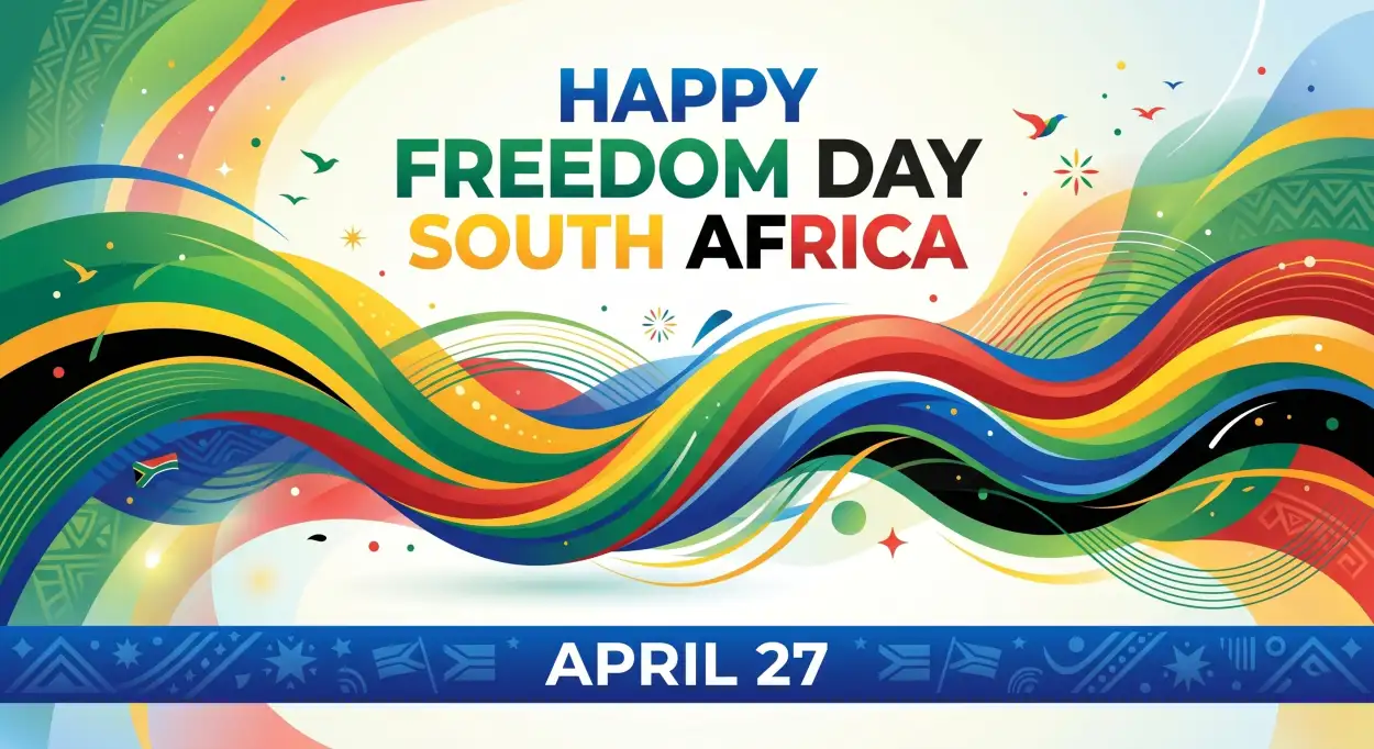 Free Download South Africa Freedom Day Wishes Captions Poster Text 2026 - High Quality Happy Freedom Day South Africa Wishes 2026 Image