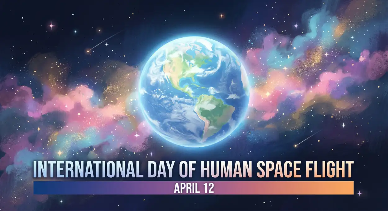 Free Download Space Day Activities For Students - High Quality International Day Of Human Space Flight 2026 Image