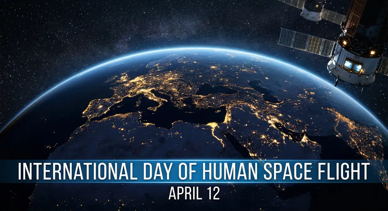 Free Download Space Day Facebook Post Captions 2026 - High Quality International Day Of Human Space Flight 2026 Image