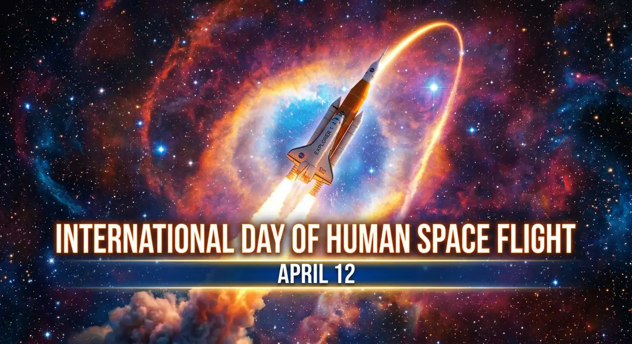 Free Download Space Day Whatsapp Dp Images Download - High Quality International Day Of Human Space Flight 2026 Image