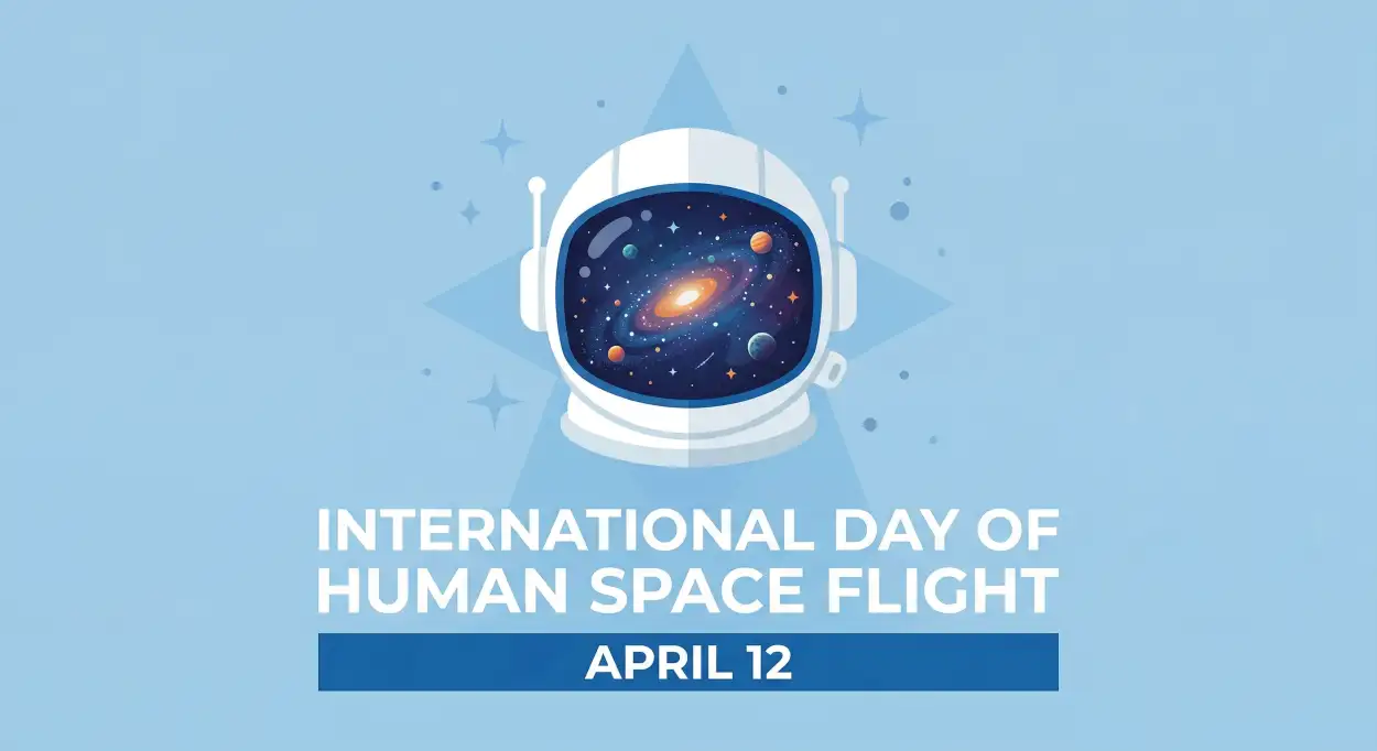 Free Download Space Science Awareness Day 2026 - High Quality International Day Of Human Space Flight 2026 Image
