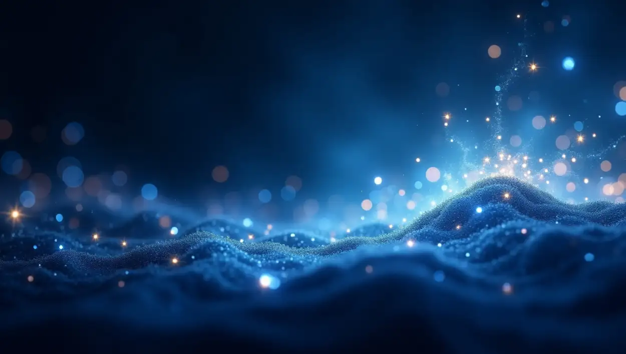 sparkle background with stars and moon