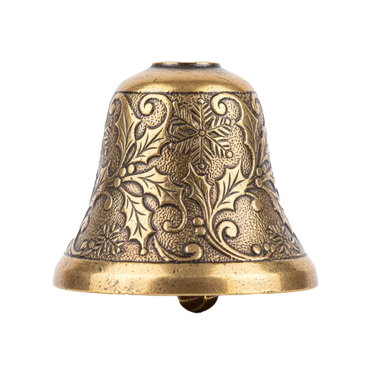 Free Download Sparkling Golden Christmas Bells Png - High Quality Christmas Bells Png PNG Image