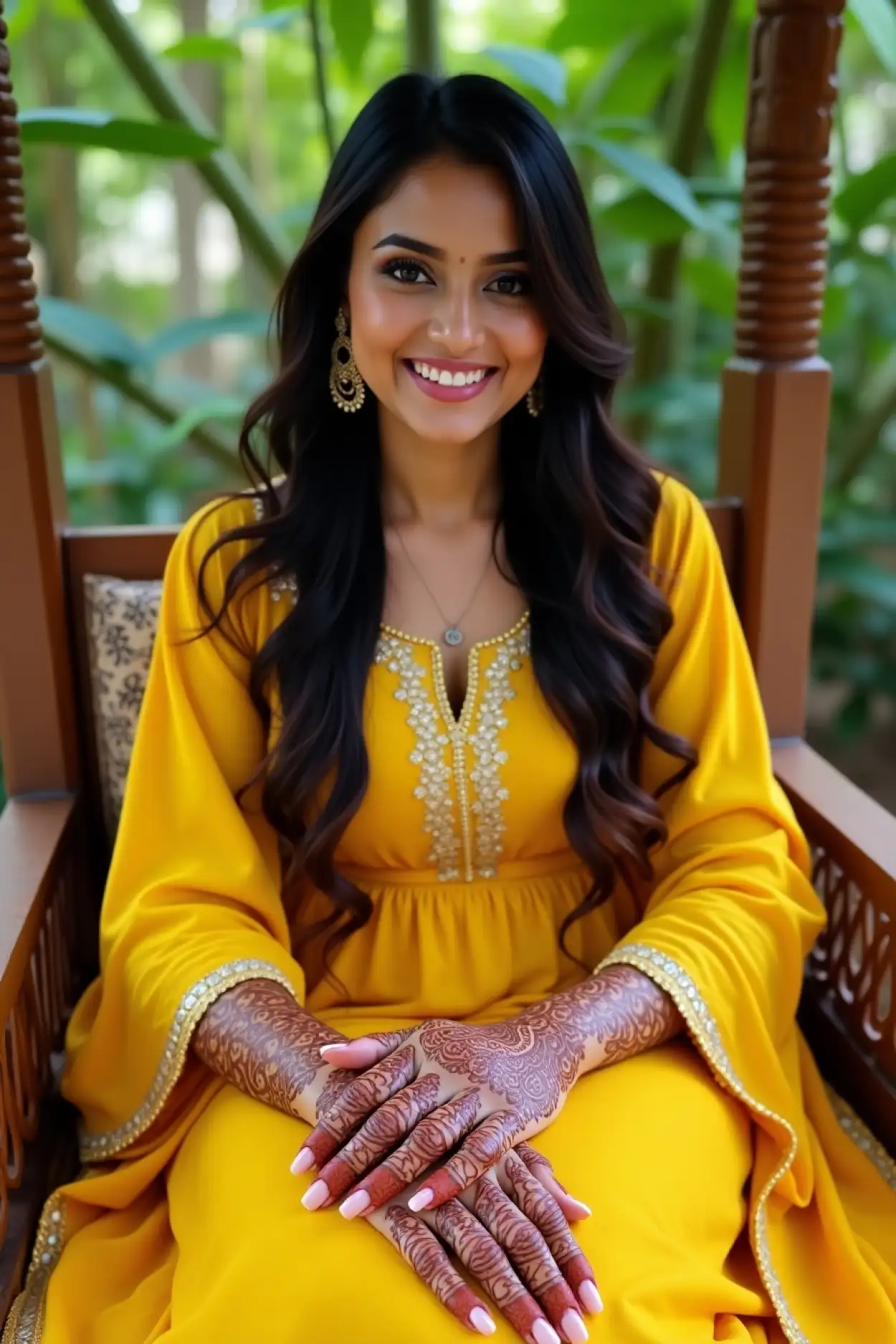 special teej mehndi design 2025 for dulhan