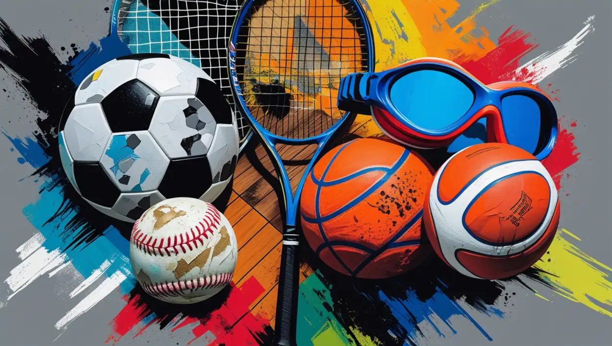 sports background for birthday invitation card