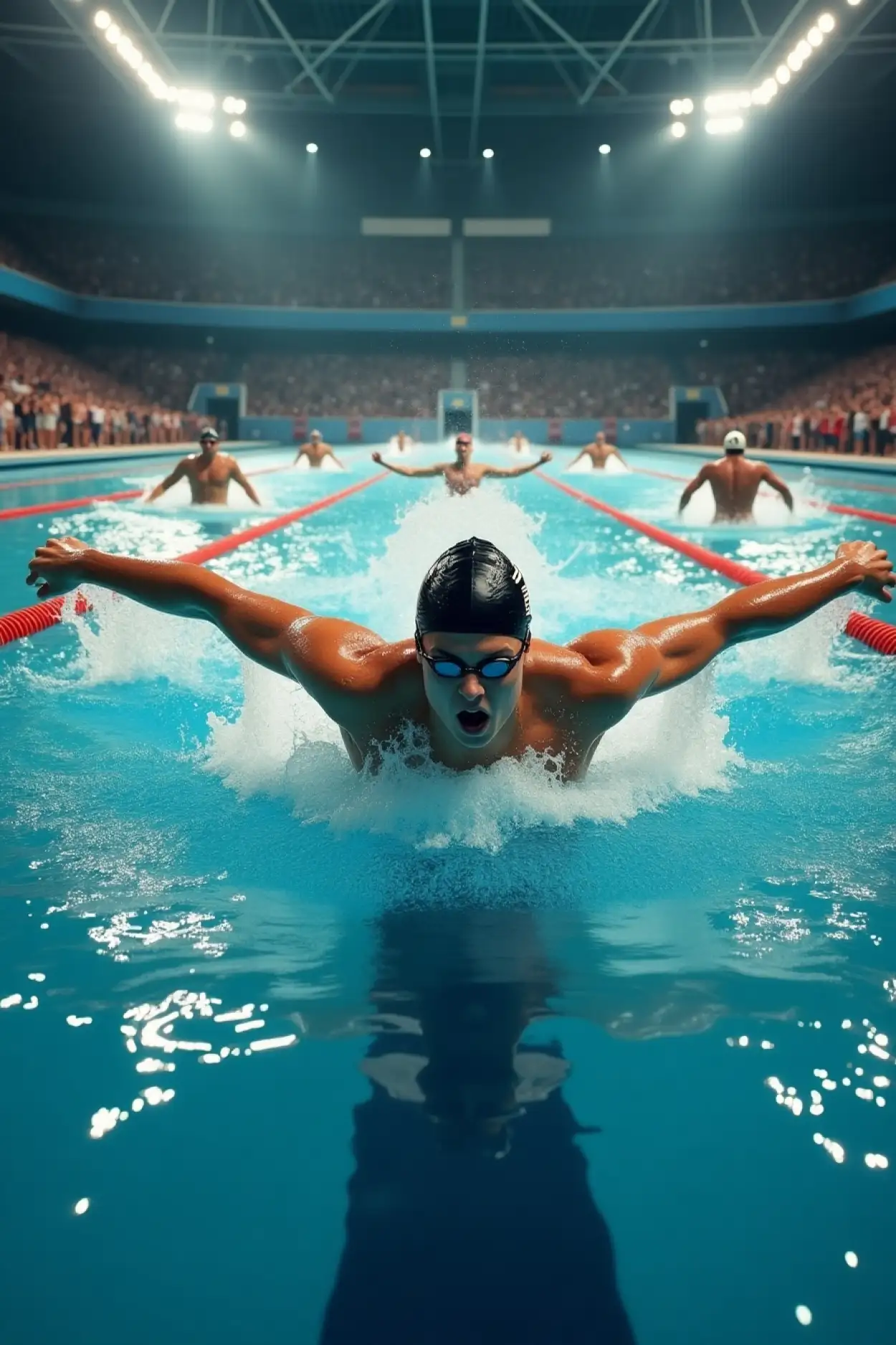 sports background with motivational typography
