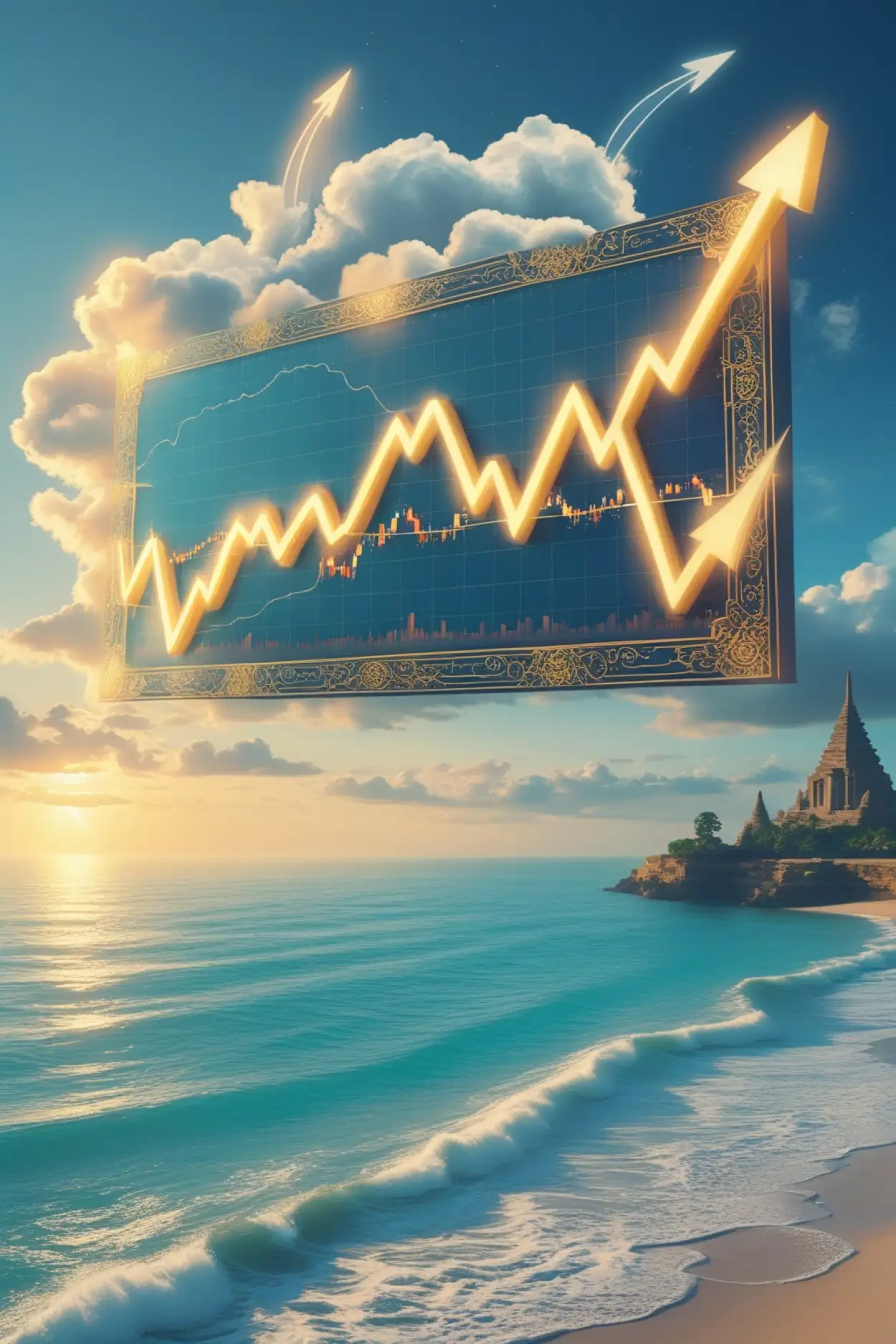 stock market background for Instagram post
