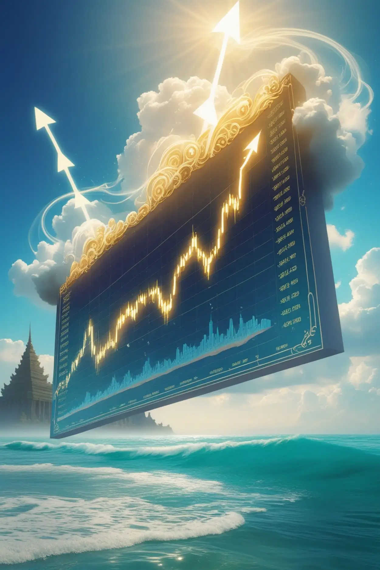 stock market background for news channel