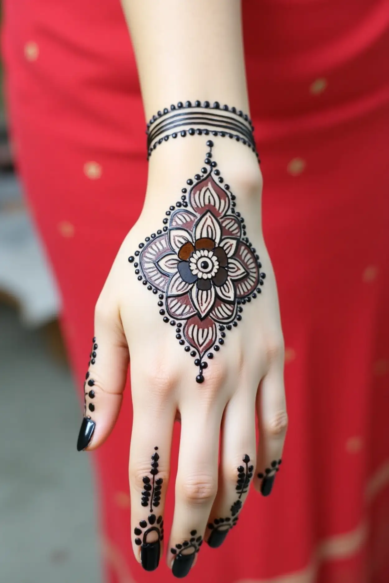 stylish backhand mehndi for sawan somwar