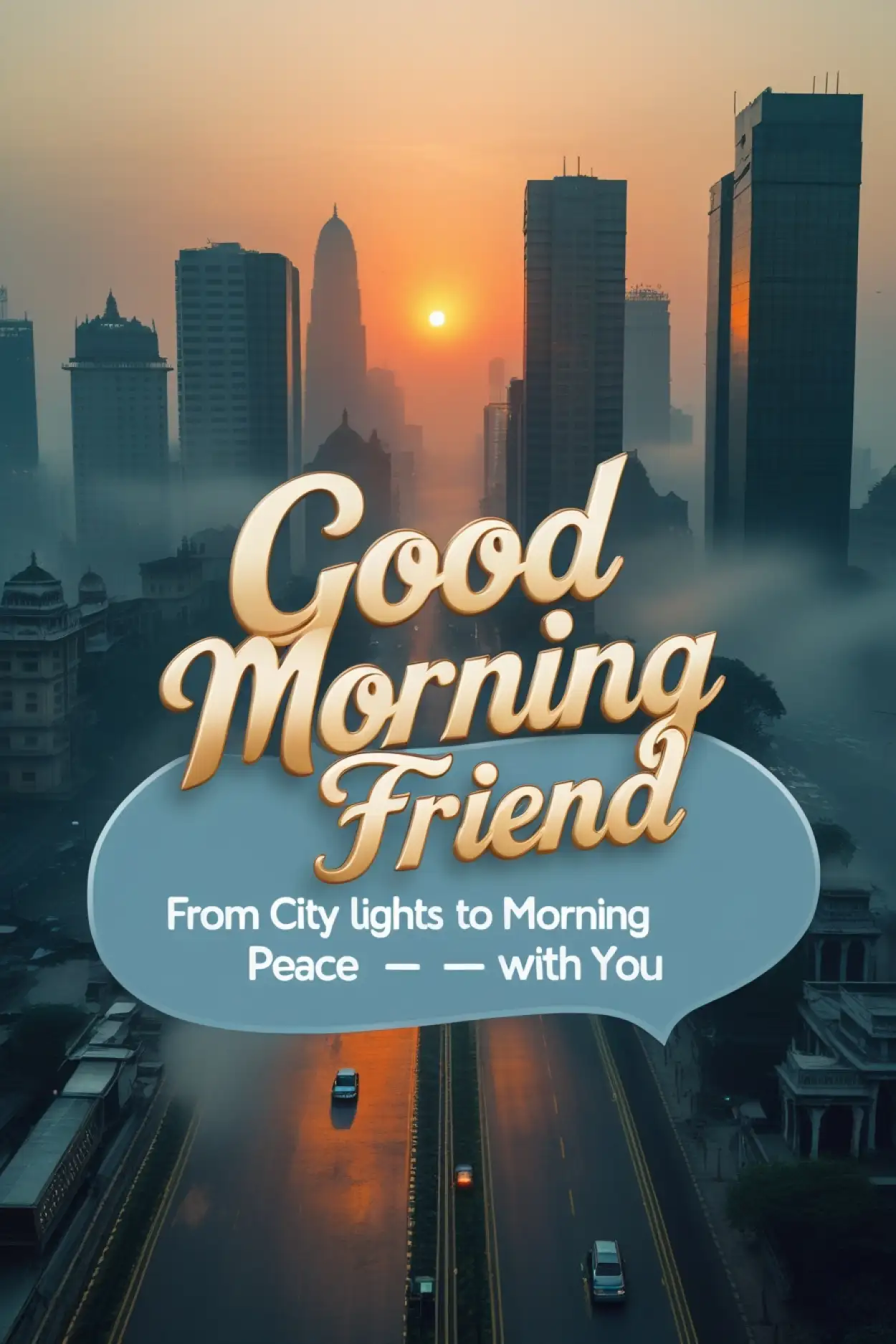 stylish good morning message for friend
