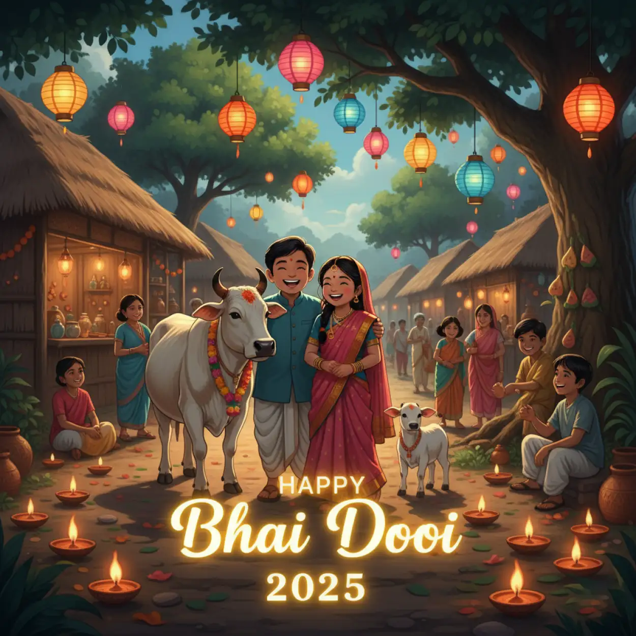 stylish happy bhai dooj 2025 wishes in english font