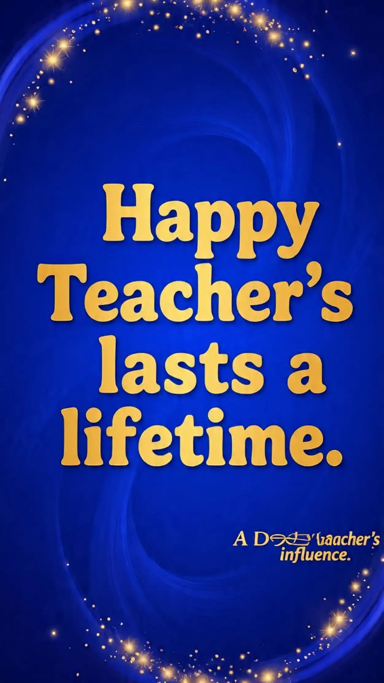 Stylish Happy Teachers Day text design background image