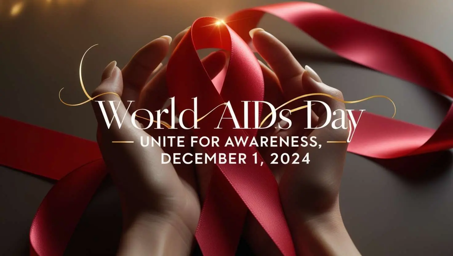 stylish red ribbon images for world aids day