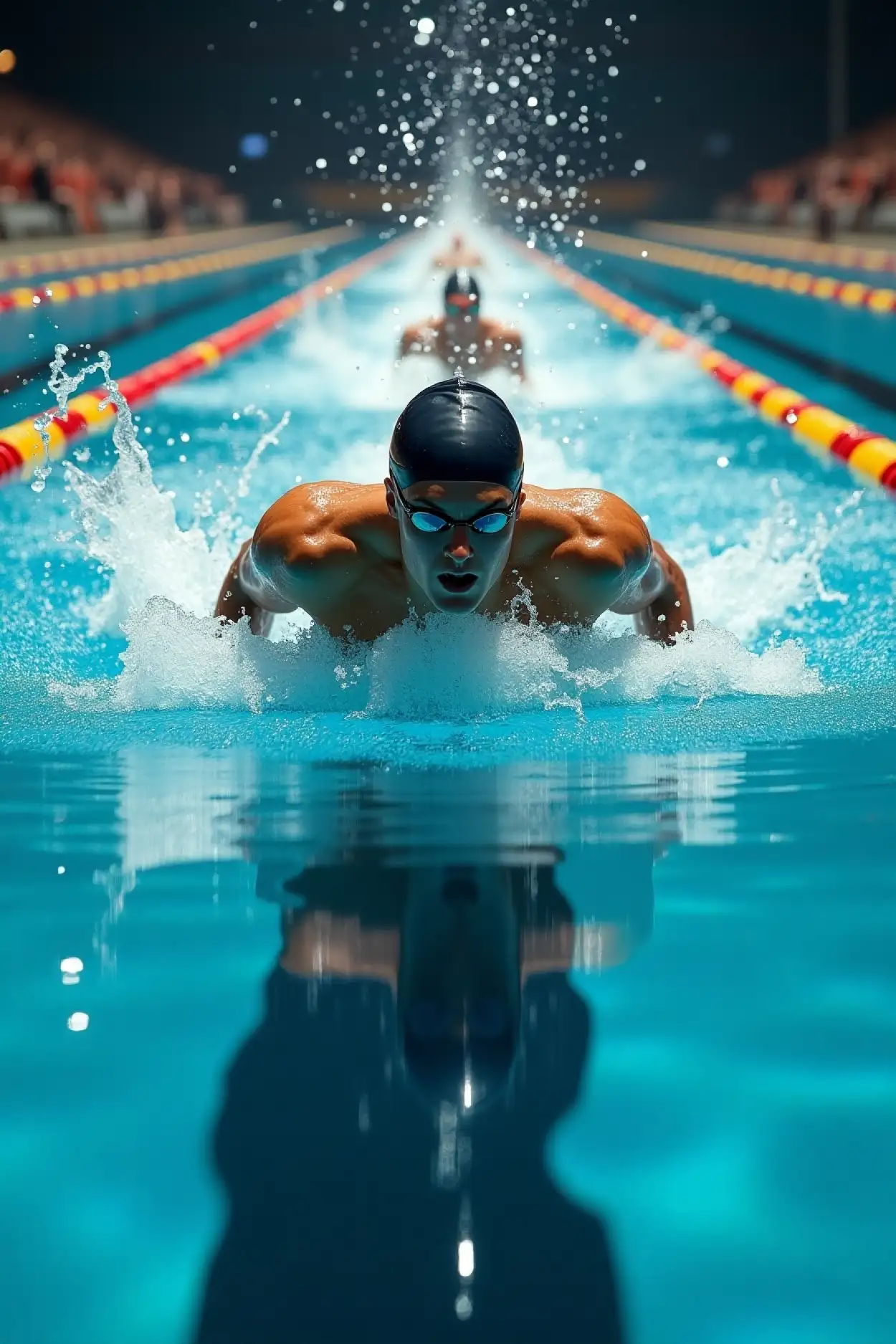 summer sports background with bright colors