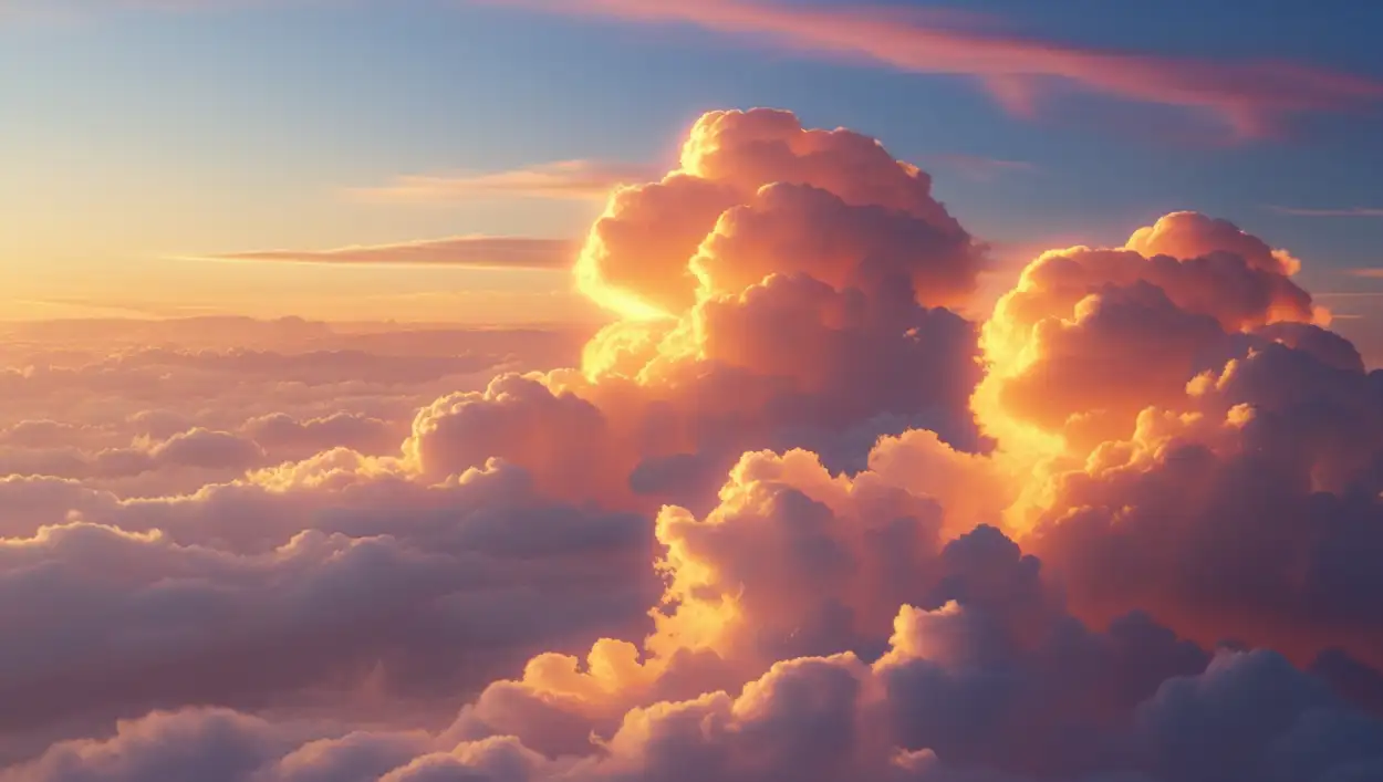 sunset cloud background aesthetic