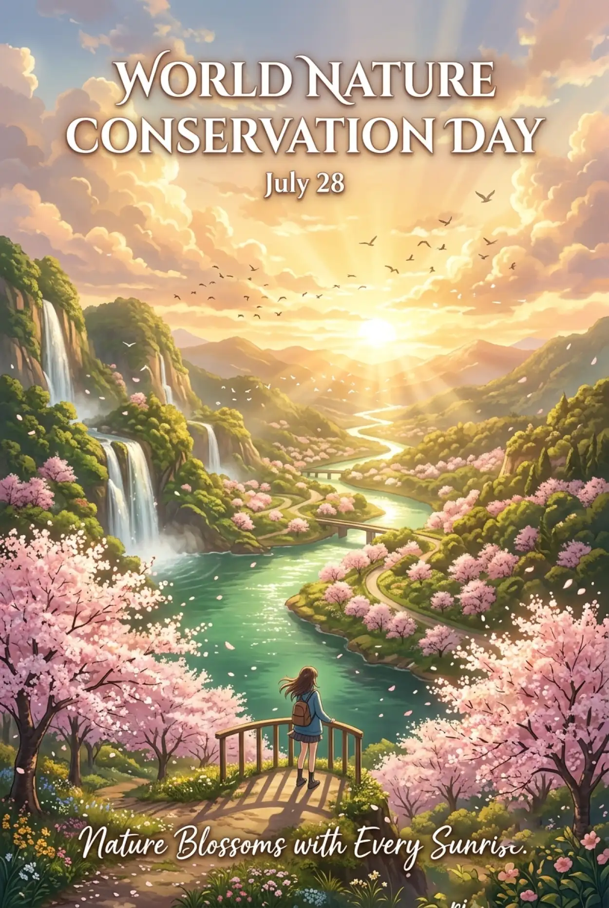 Free Download Sustainable Living Awareness Poster - High Quality World Nature Conservation Day 2026 Image