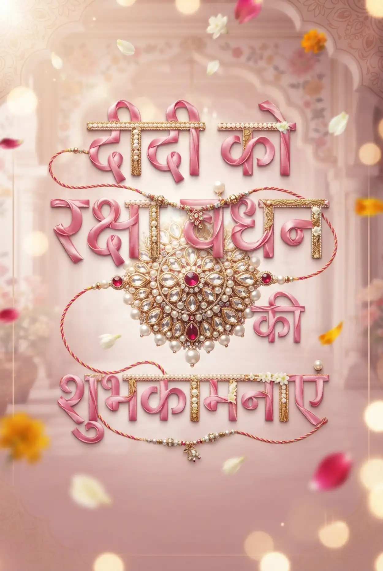Free Download Sweet Raksha Bandhan Wishes In Hindi - High Quality Raksha Bandhan Ki Shubhkamnaye In Hindi Image