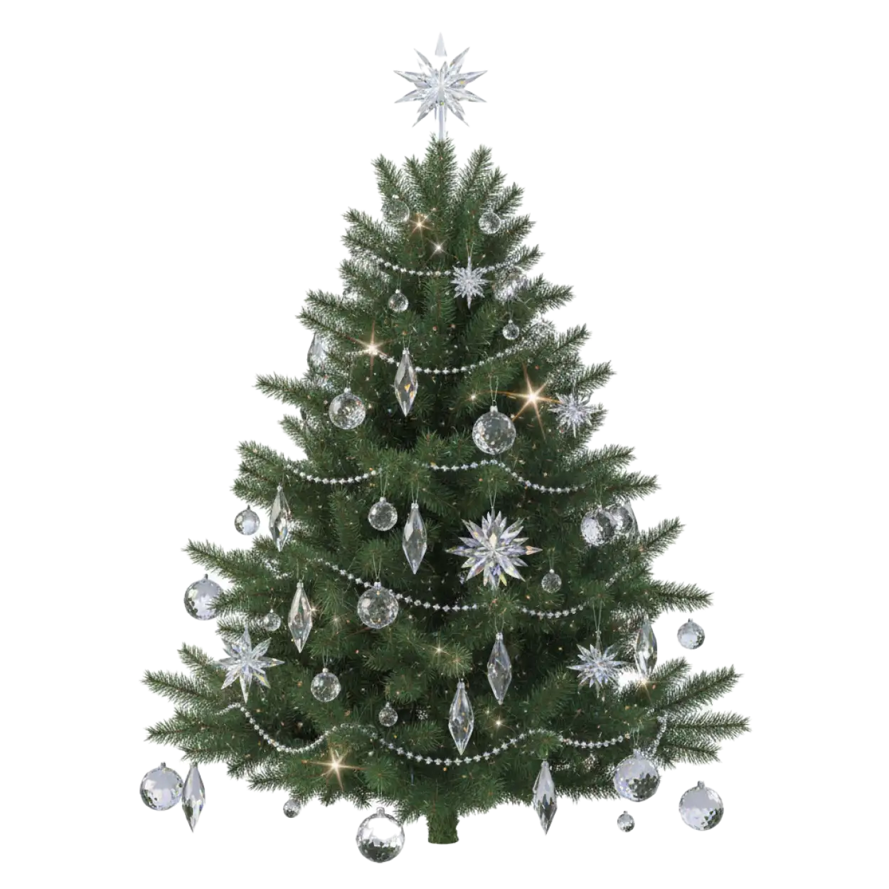 Tall Christmas tree PNG transparent