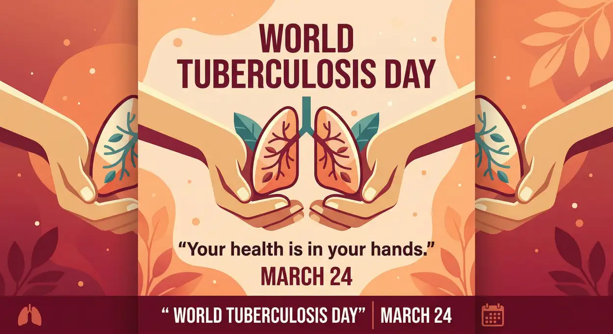 Free Download Tb Day Par Slogan Hindi Mein - High Quality World Tuberculosis Day Image