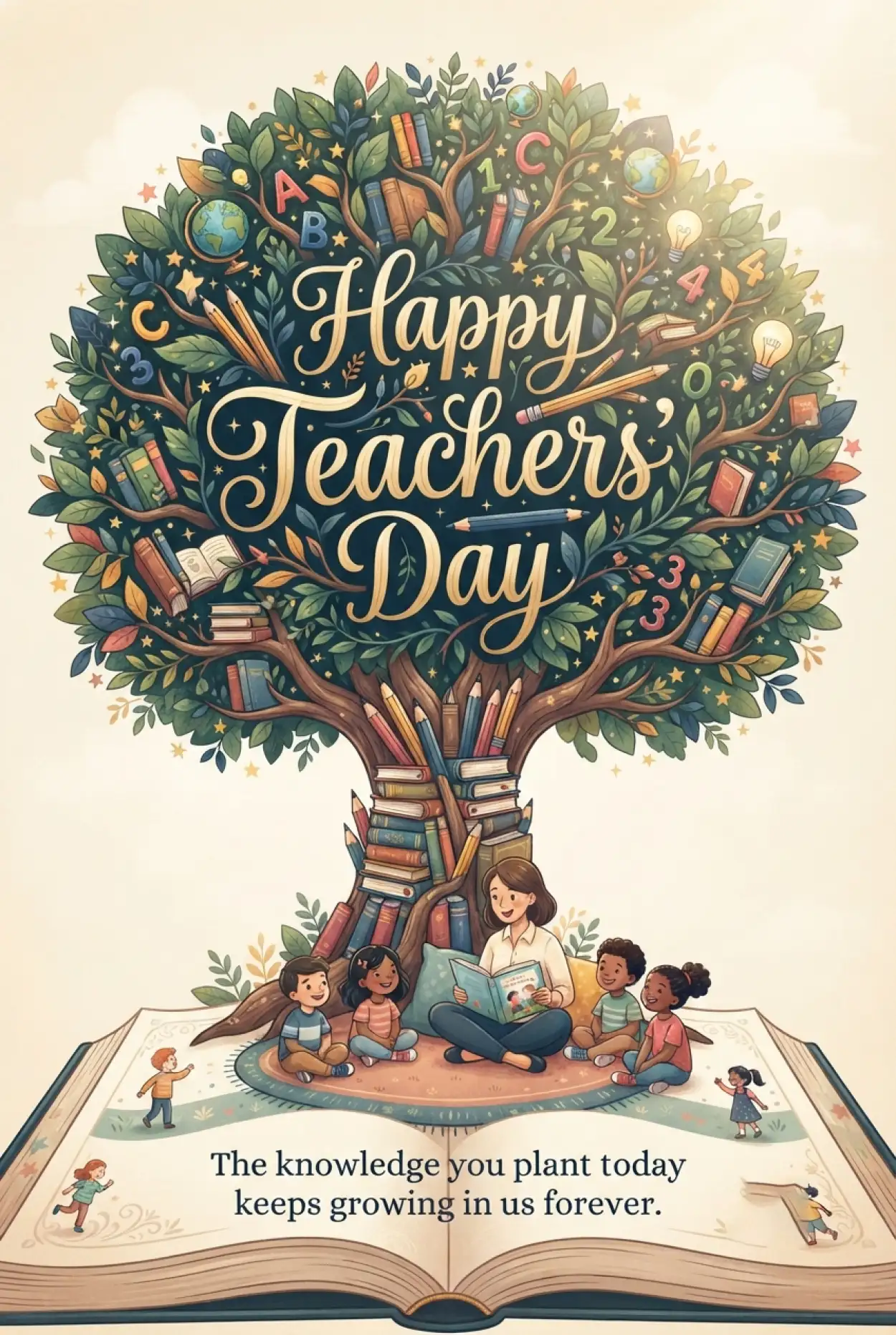 Free Download Teachers Day Card Design Ideas - High Quality Teachers Day Cards Image