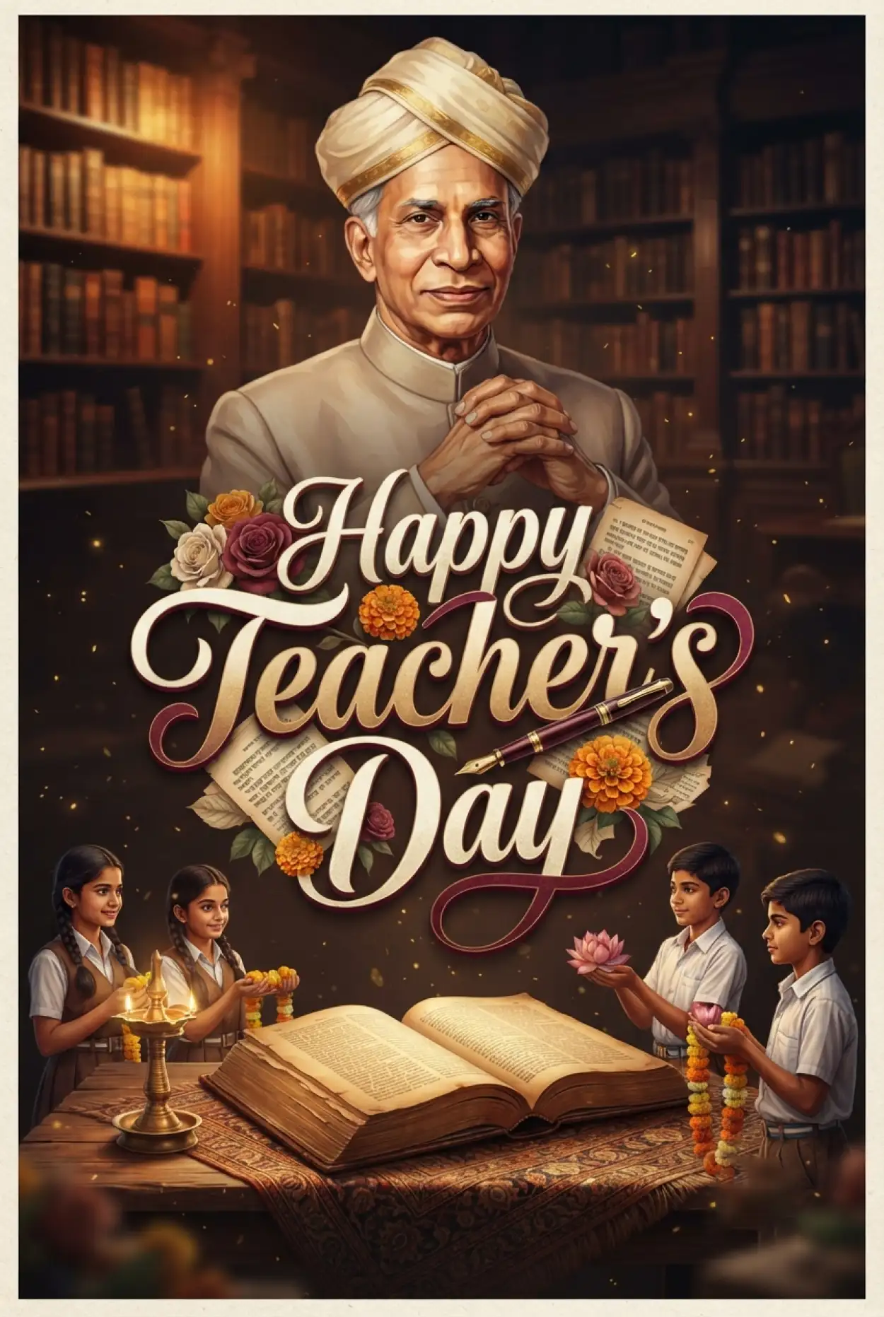 Free Download Teachers Day Card Design - High Quality Teachers Day Cards Image