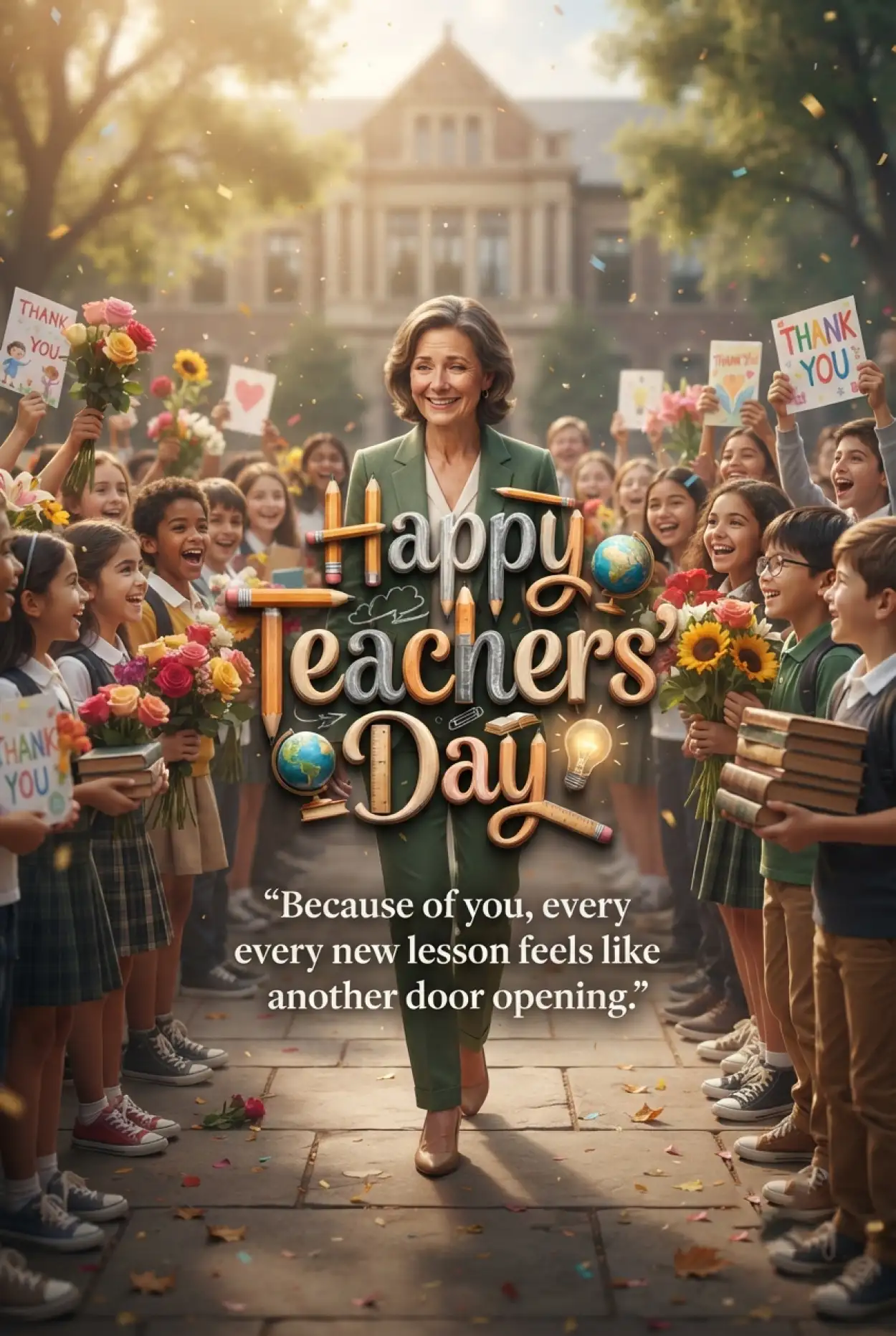 Free Download Teachers Day Cards For Best Teacher - High Quality Teachers Day Cards Image