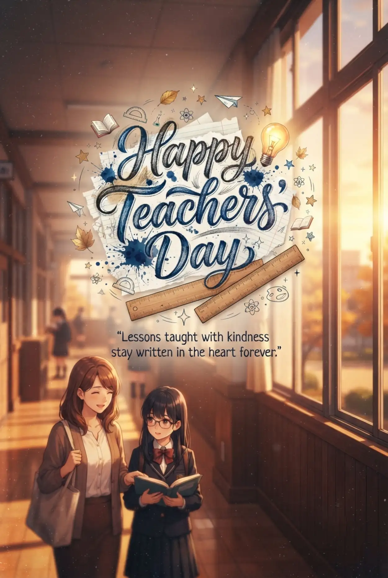 Free Download Teachers Day Cards For Class Teacher - High Quality Teachers Day Cards Image