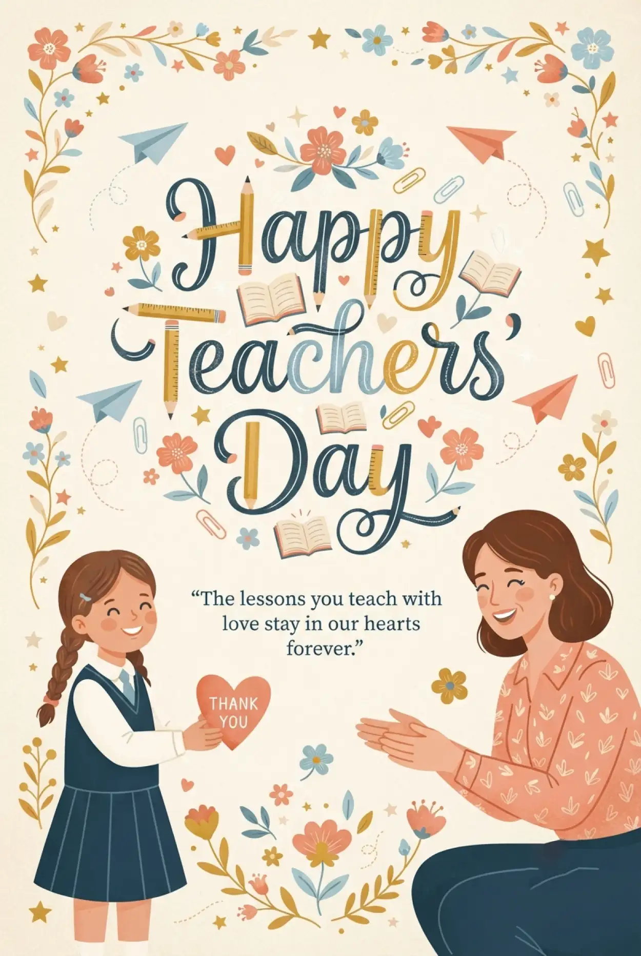 Free Download Teachers Day Cards For Favorite Teacher - High Quality Teachers Day Cards Image