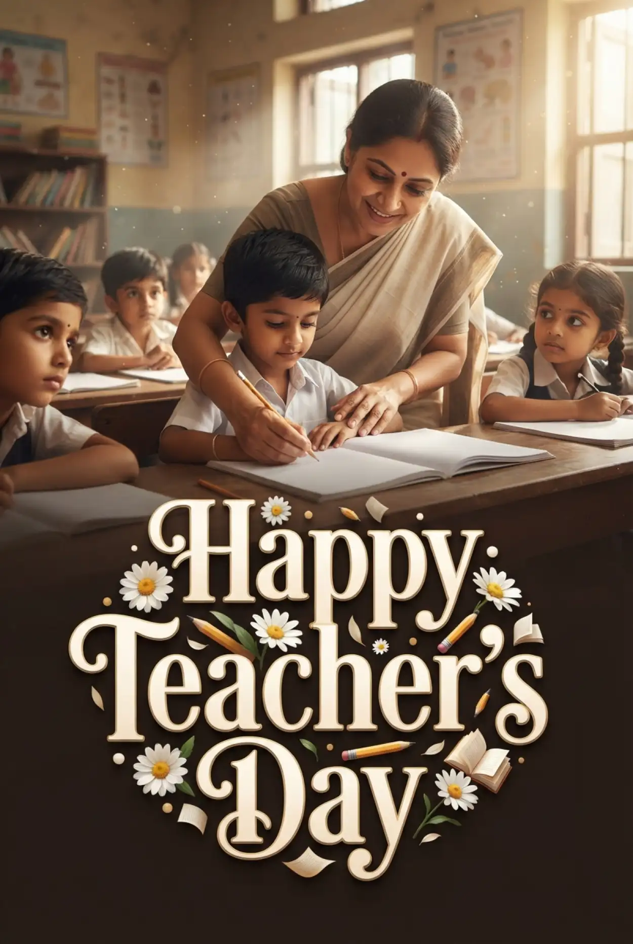 Free Download Teachers Day Cards With Heart Touching Wishes - High Quality Teachers Day Cards Image