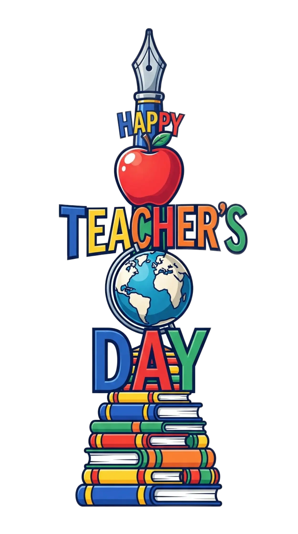 Free Download Teachers Day Creative Text Png - High Quality Teachers Day Png Transparent PNG
