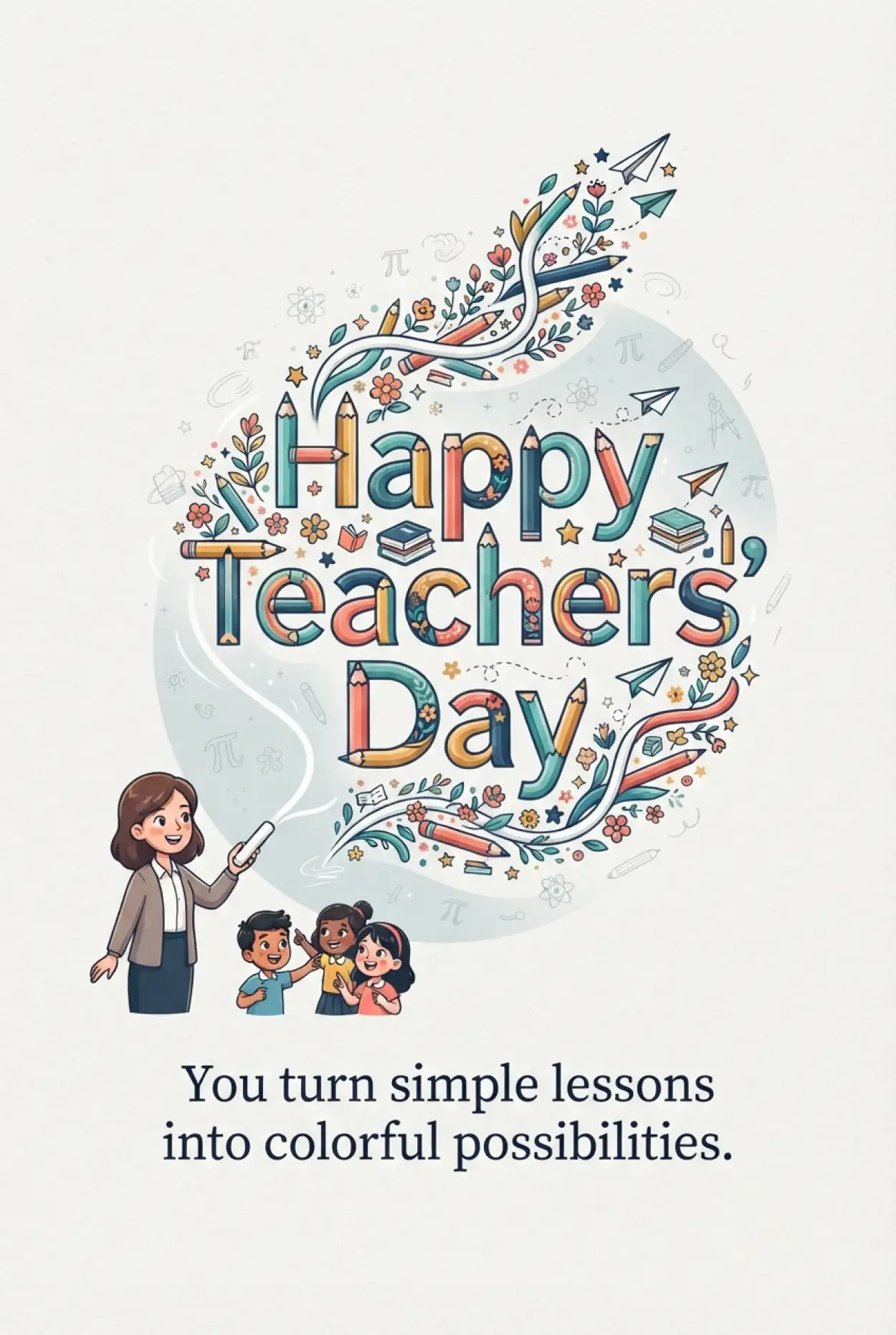 Free Download Teachers Day Greeting Card For Whatsapp - High Quality Teachers Day Greetings Image