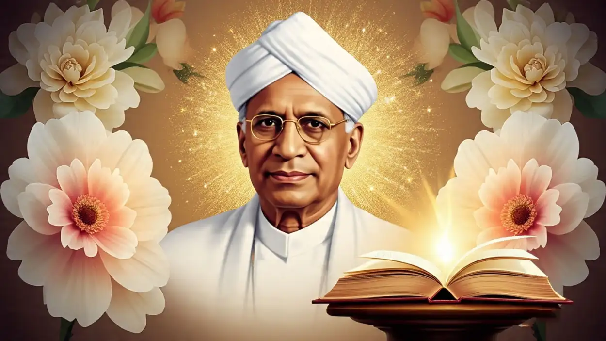 Teachers Day greeting card with Sarvepalli Radhakrishnan photo