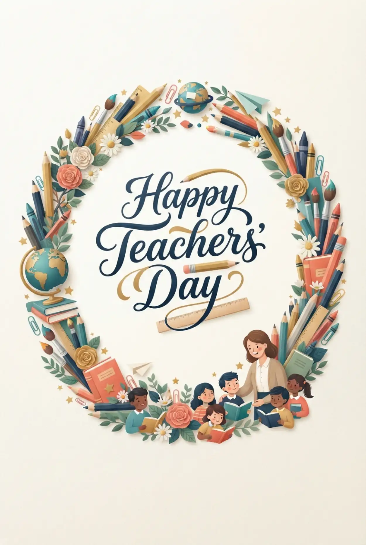 Free Download Teachers Day Greeting Images For Whatsapp And Facebook - High Quality Teachers Day Greetings Image