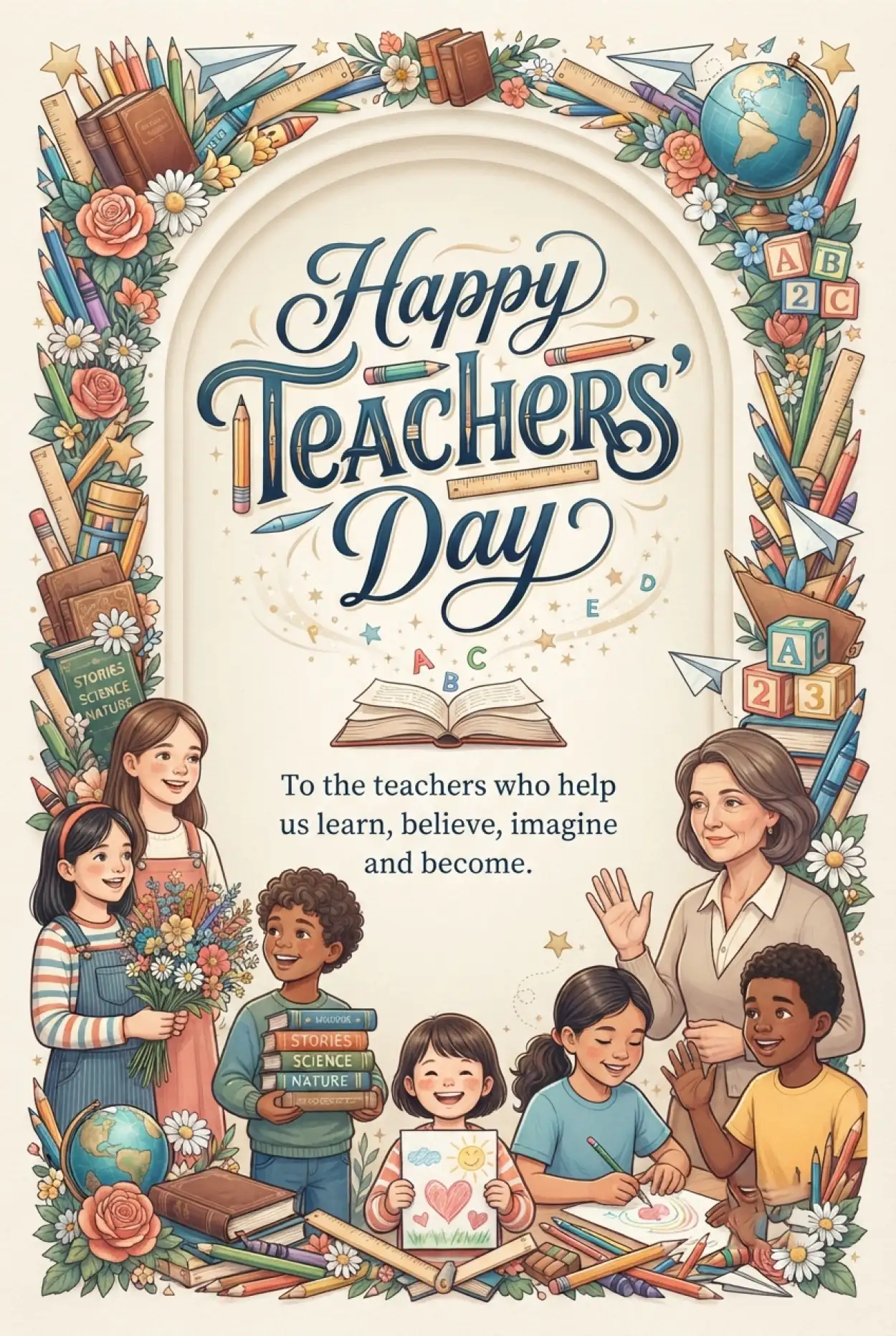 Free Download Teachers Day Greetings For Teachers - High Quality Teachers Day Greetings Image