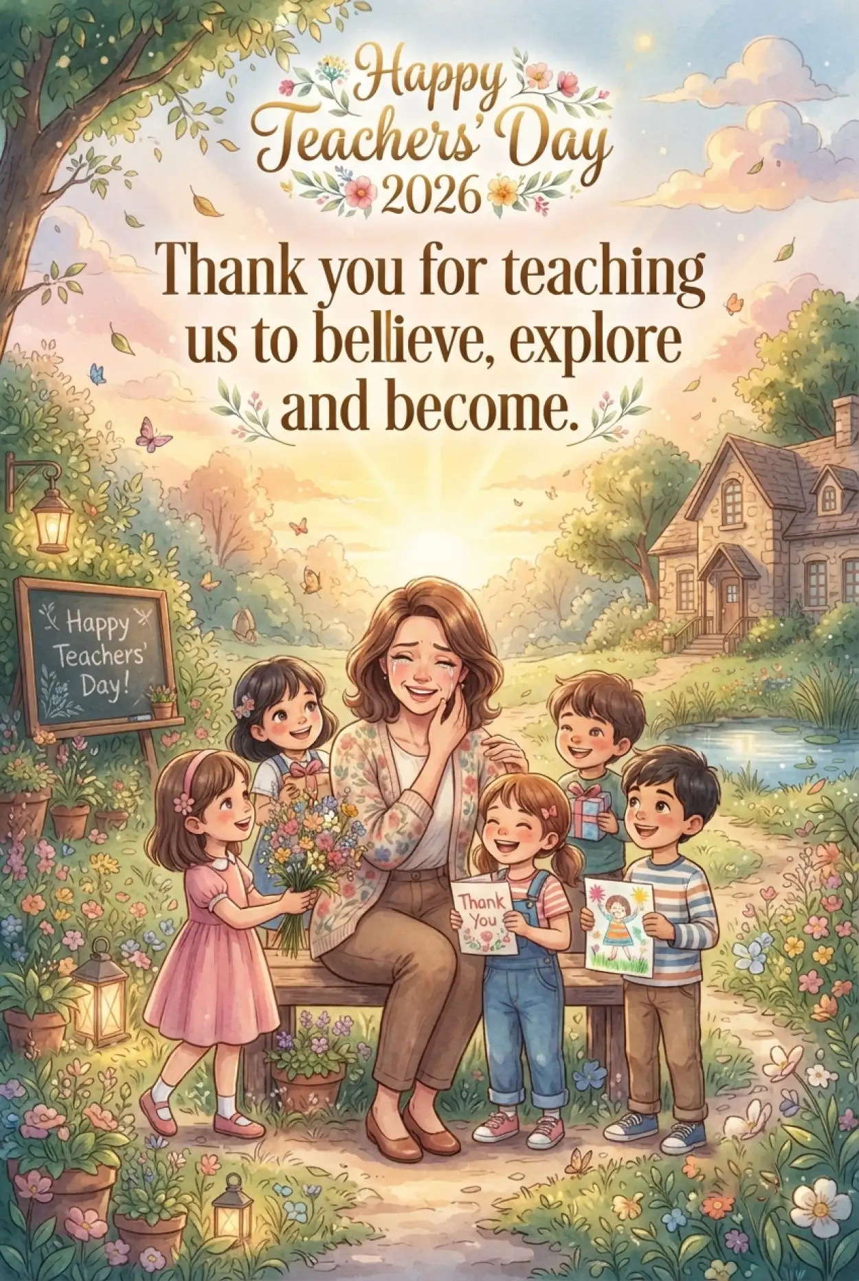 Free Download Teachers Day Greetings With Thank You Message - High Quality Teachers Day Greetings Image