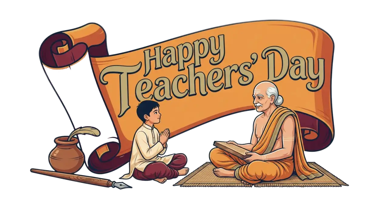 Free Download Teachers Day Guru Shishya Png - High Quality Teachers Day Png Transparent PNG