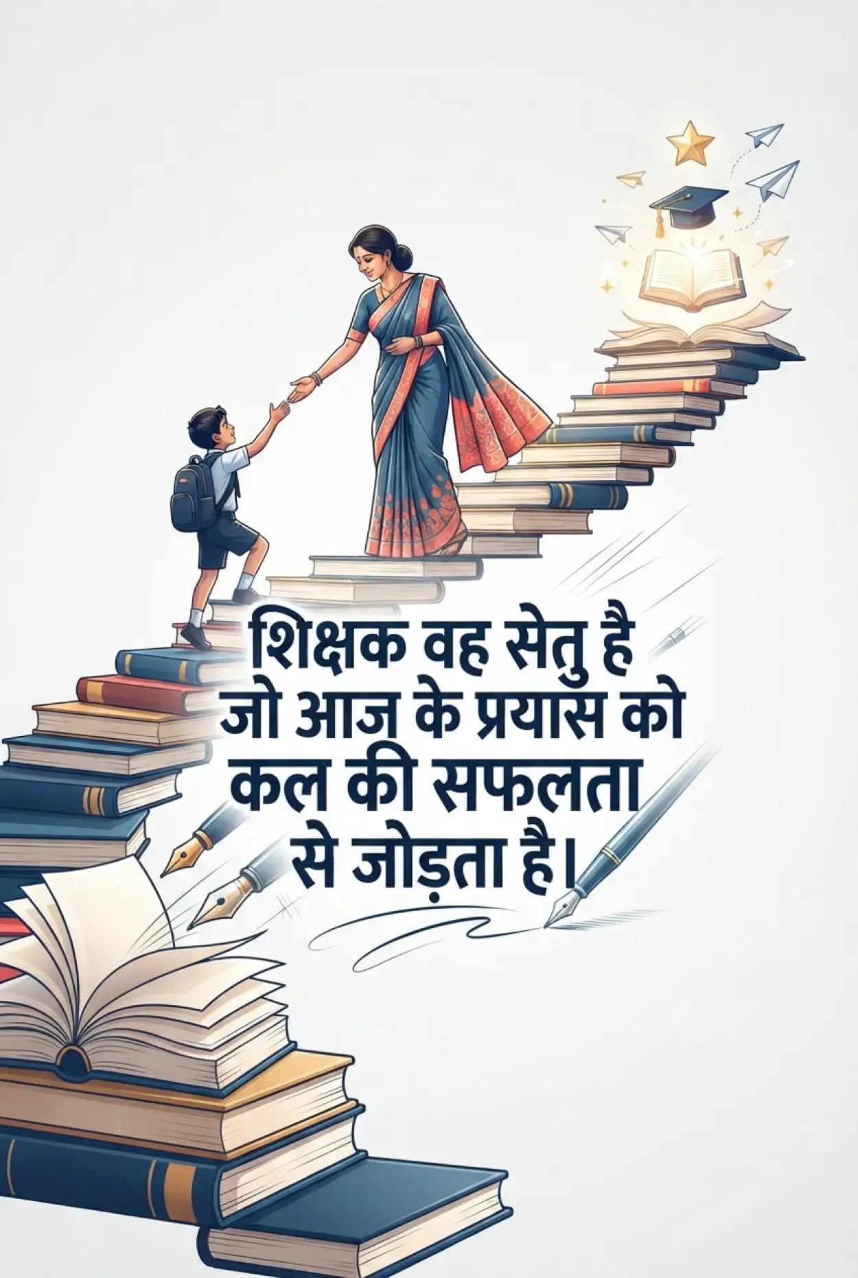 Free Download Teachers Day Heart Touching Quotes In Hindi - High Quality Teachers Day Wishes In Hindi Image