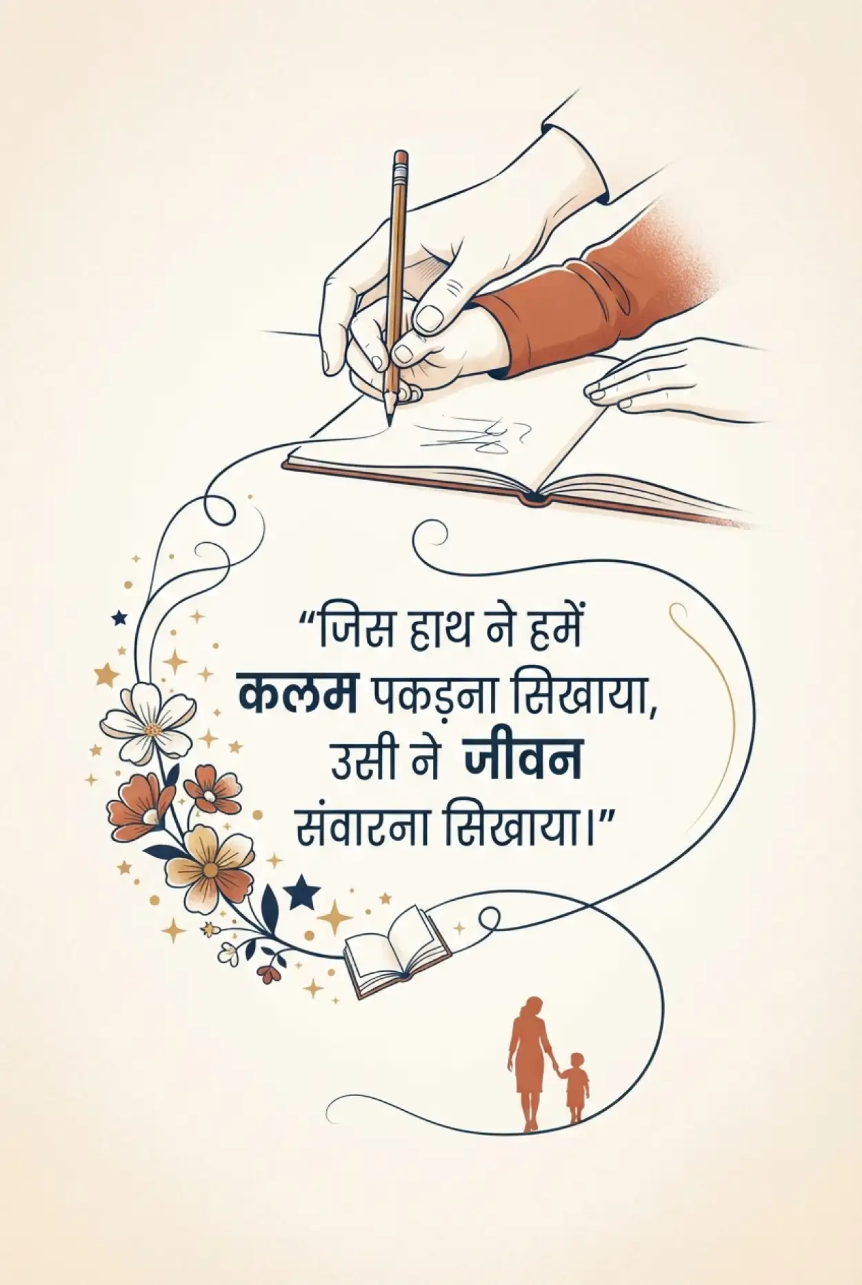 Free Download Teachers Day Images With Hindi Wishes For Social Media - High Quality Teachers Day Wishes In Hindi Image