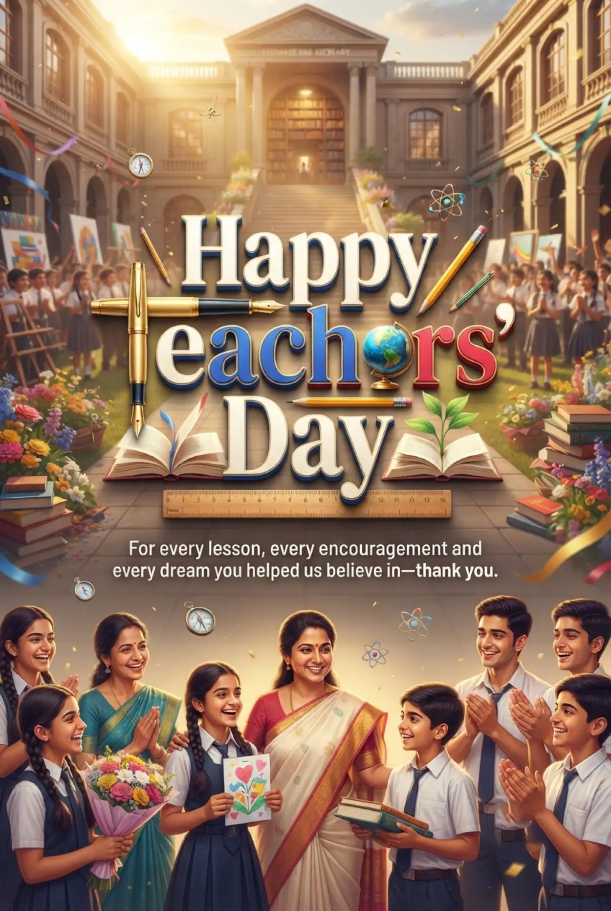 Free Download Teachers Day India 2026 Instagram Post - High Quality Teachers Day India 2026 Image