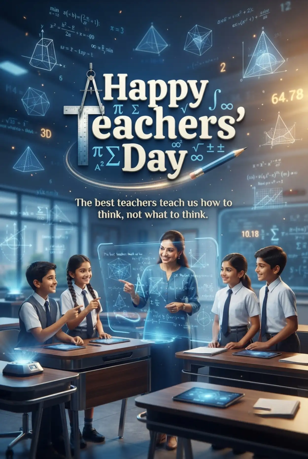 Free Download Teachers Day India 2026 Poster Design - High Quality Teachers Day India 2026 Image