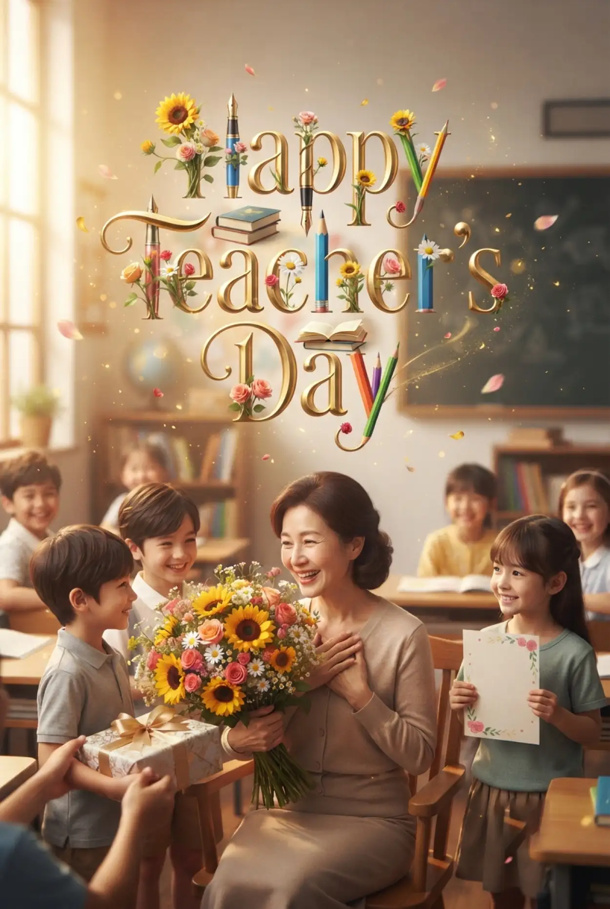 Free Download Teachers Day Special Greeting Cards - High Quality Teachers Day Cards Image