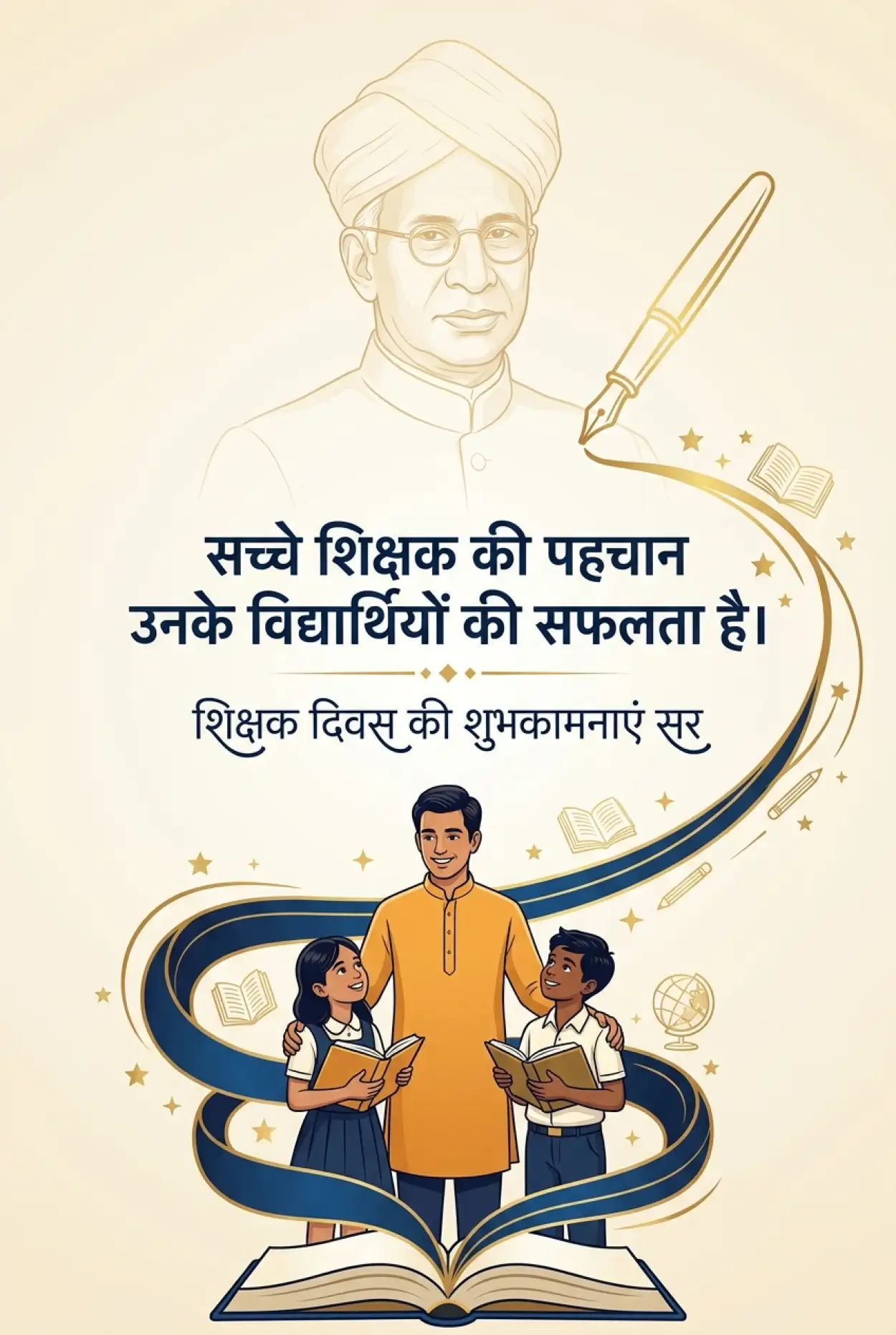 Free Download Teachers Day Wishes In Hindi For Students To Teacher - High Quality Teachers Day Wishes In Hindi Image