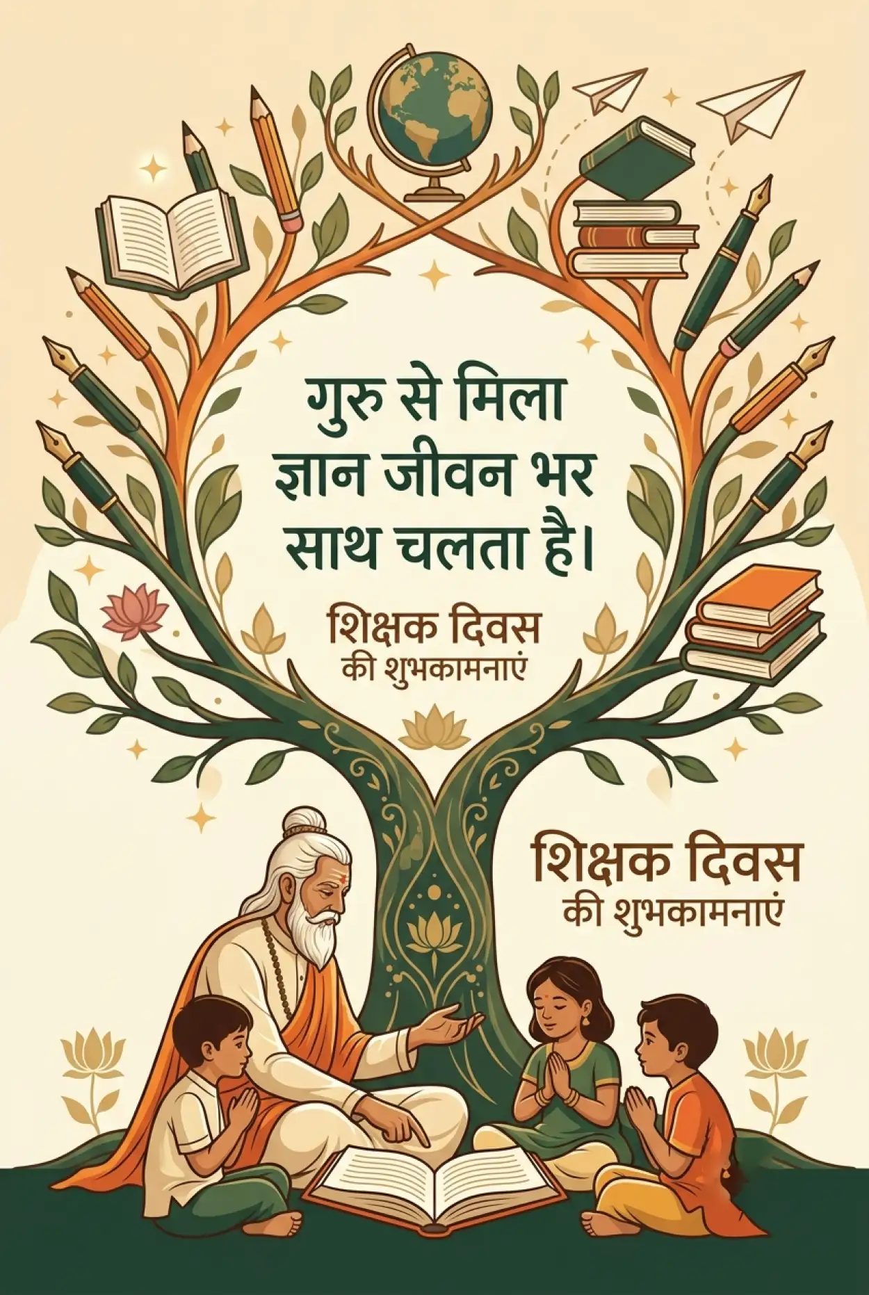 Free Download Teachers Day Wishes In Hindi - High Quality Teachers Day Wishes In Hindi Image