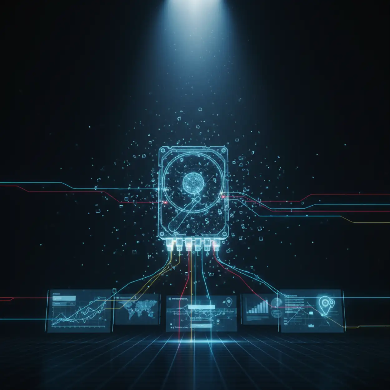 Free Download Technology Background With Cyber Security Theme - High Quality Tech Background Background