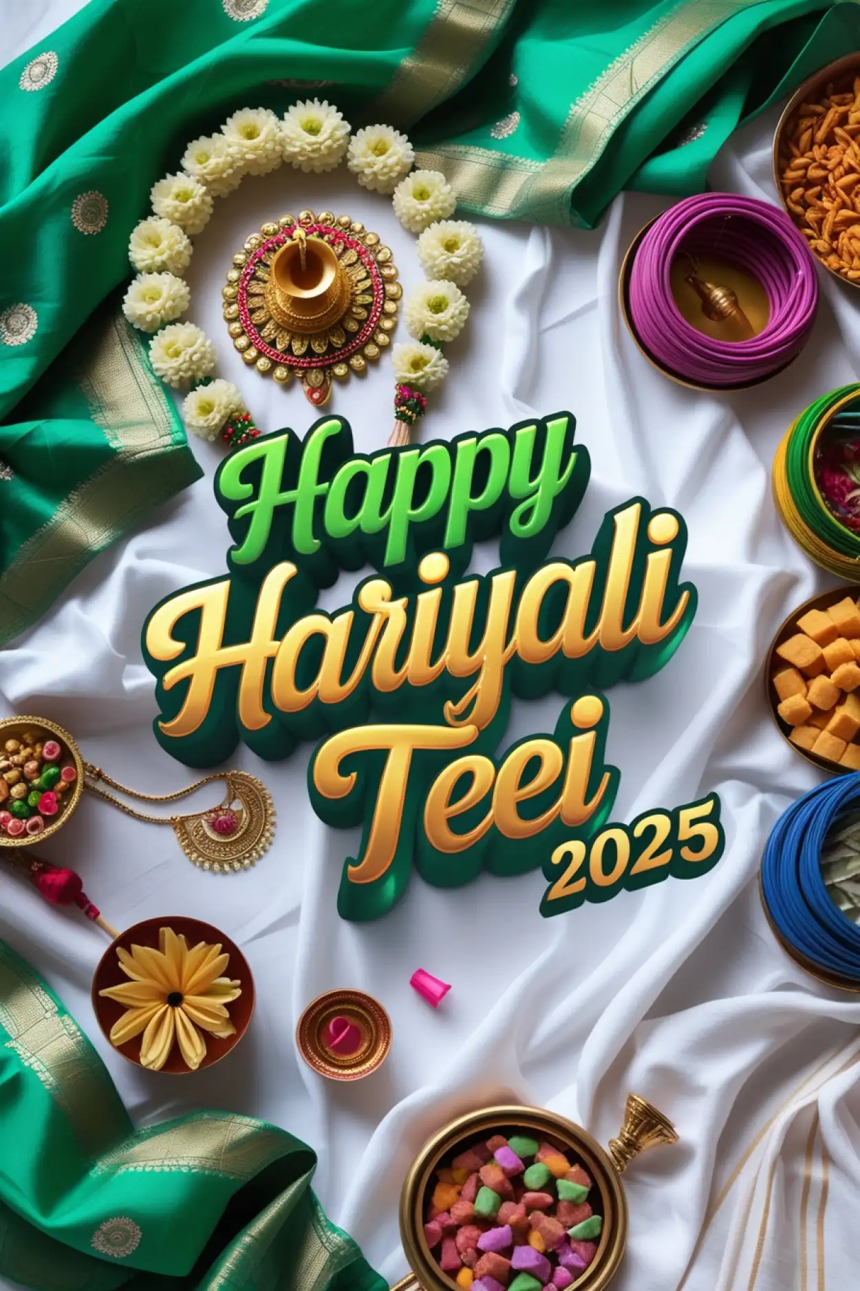 teej celebration photo with quotes