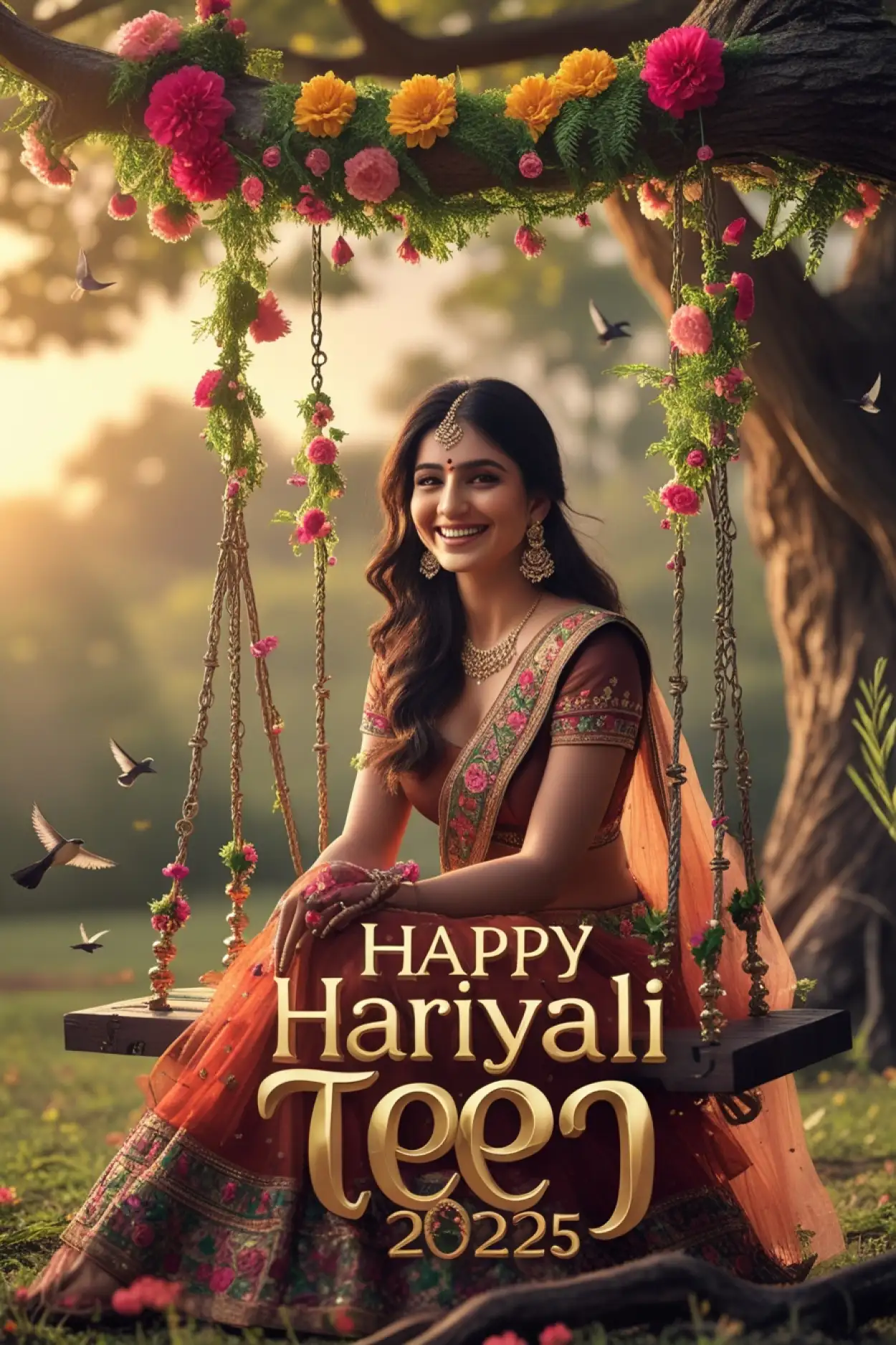 teej festival ki photo dp ke liye