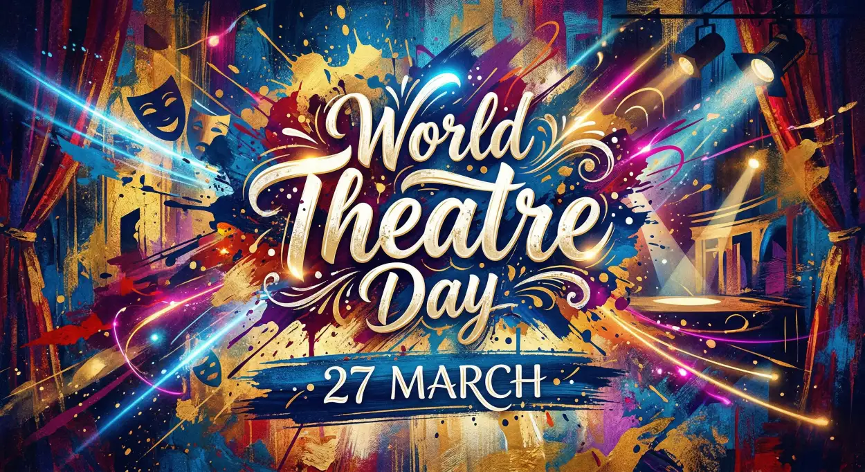 Free Download Theatre Day Flyer Design Template - High Quality World Theatre Day Image