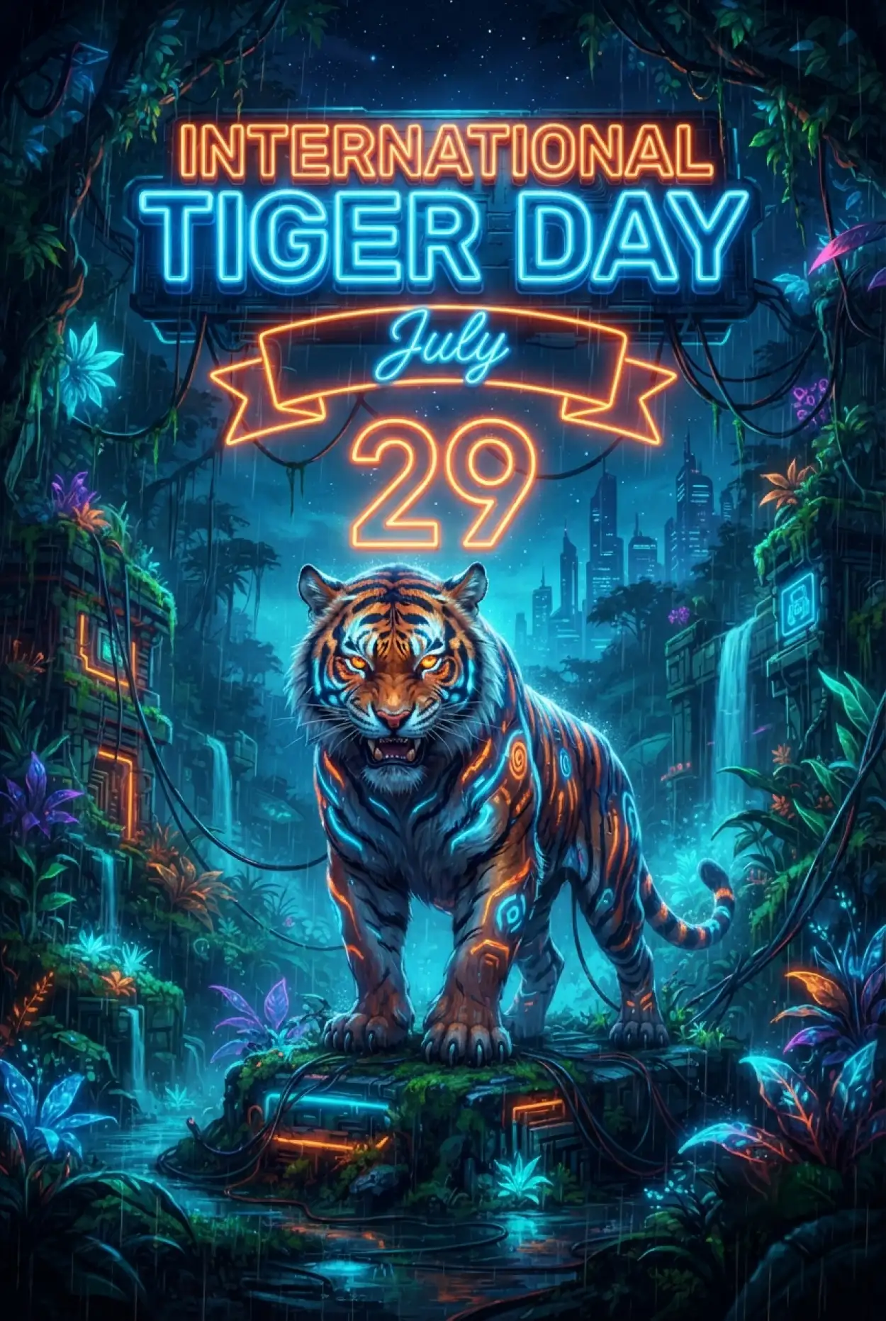 Free Download Tiger Day 2026 Celebration Poster - High Quality International Tiger Day 2026 Image