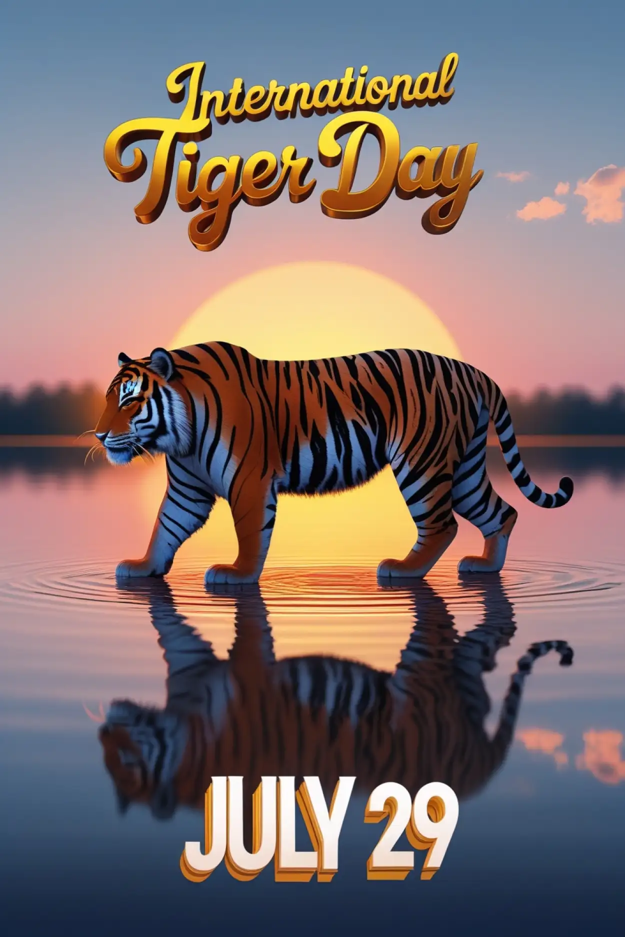 Free Download Tiger Day Whatsapp Status Image - High Quality International Tiger Day Background