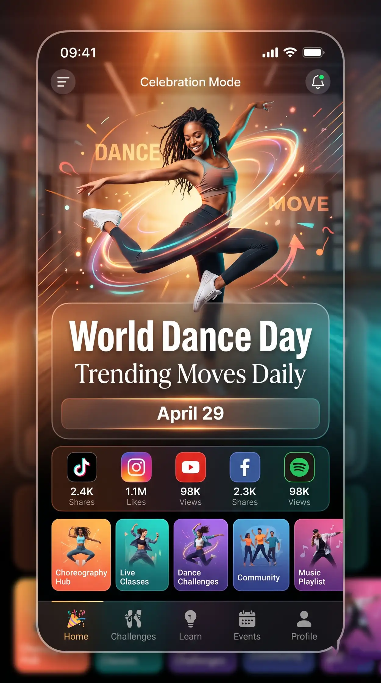 Free Download Tiktok Dance Trends World Dance Day - High Quality World Dance Day 2026 Image